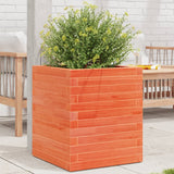 VidaXL Pflanzgefäß 40x40x46 cm massives Kiefernholz, braun gewaschen