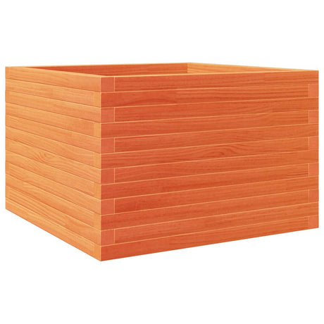 VidaXL Pflanzgefäß 70 x 70 x 46 cm, massives Kiefernholz, braun gewaschen