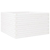Vidaxx Pflanzgefäß 80x80x46 cm massives Kiefernholz weiß