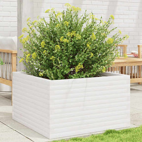Vidaxx Pflanzgefäß 80x80x46 cm massives Kiefernholz weiß