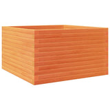Vidaxx Pflanzgefäß 80x80x46 cm massives Kiefernholz, braun gewaschen