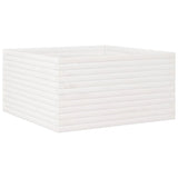 VidaXL Pflanzgefäß 90x90x46 cm massives Kiefernholz weiß