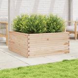 VidaXL Pflanzgefäß 100x100x46 cm massives Kiefernholz