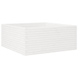 VidaXL Pflanzgefäß 110x110x46 cm massives Kiefernholz weiß