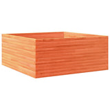 VidaXL Pflanzgefäß 110 x 110 x 46 cm, massives Kiefernholz, braun gewaschen
