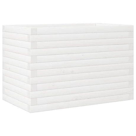 Vidaxx Pflanzgefäß 70x40x46 cm massives Kiefernholz weiß