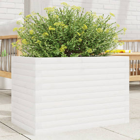 Vidaxx Pflanzgefäß 70x40x46 cm massives Kiefernholz weiß