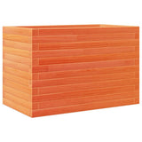 VidaXL Pflanzgefäß 70 x 40 x 46 cm, massives Kiefernholz, braun gewaschen