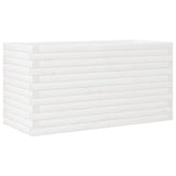 VidaXL Pflanzgefäß 90x40x46 cm massives Kiefernholz weiß