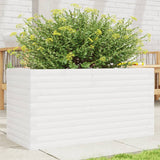 VidaXL Pflanzgefäß 90x40x46 cm massives Kiefernholz weiß