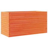 VidaXL Pflanzgefäß 90x40x46 cm massives Kiefernholz, braun gewaschen