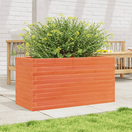 Vidaxx Pflanzgefäß 90x40x46 cm massives Kiefernholz, braun gewaschen