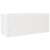 VidaXL Pflanzgefäß 110x40x46 cm massives Kiefernholz weiß