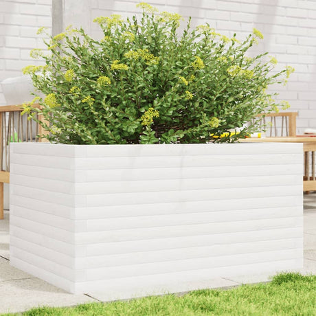 Vidaxx Pflanzgefäß 90x60x46 cm massives Kiefernholz weiß