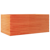 VidaXL Pflanzgefäß 110 x 60 x 46 cm, massives Kiefernholz, braun gewaschen