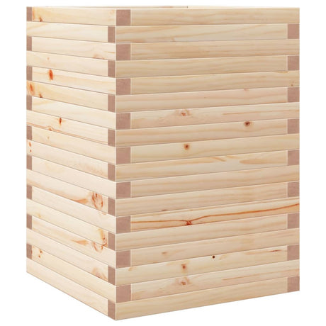 VidaXL Pflanzgefäß 50x50x68,5 cm aus massivem Kiefernholz