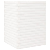 VidaXL Pflanzgefäß 50x50x68,5 cm massives Kiefernholz weiß