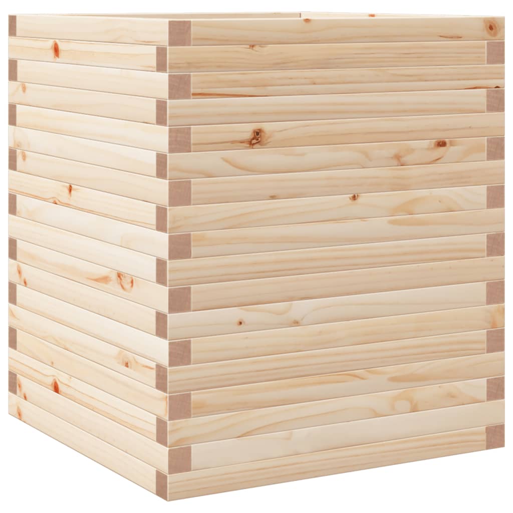 VidaXL Pflanzgefäß 60x60x68,5 cm aus massivem Kiefernholz