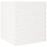 VidaXL Pflanzgefäß 60x60x68,5 cm massives Kiefernholz weiß