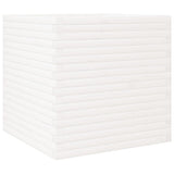 VidaXL Pflanzgefäß 70x70x68,5 cm massives Kiefernholz weiß