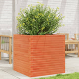 VidaXL Pflanzgefäß 70 x 70 x 68,5 cm, massives Kiefernholz, braun gewaschen