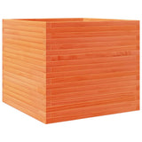 VidaXL Pflanzgefäß 80x80x68,5 cm massives Kiefernholz, braun gewaschen