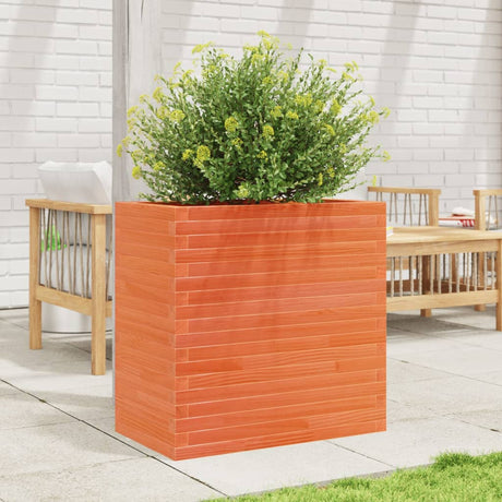 Vidaxx Pflanzgefäß 70x40x68,5 cm massives Kiefernholz, braun gewaschen