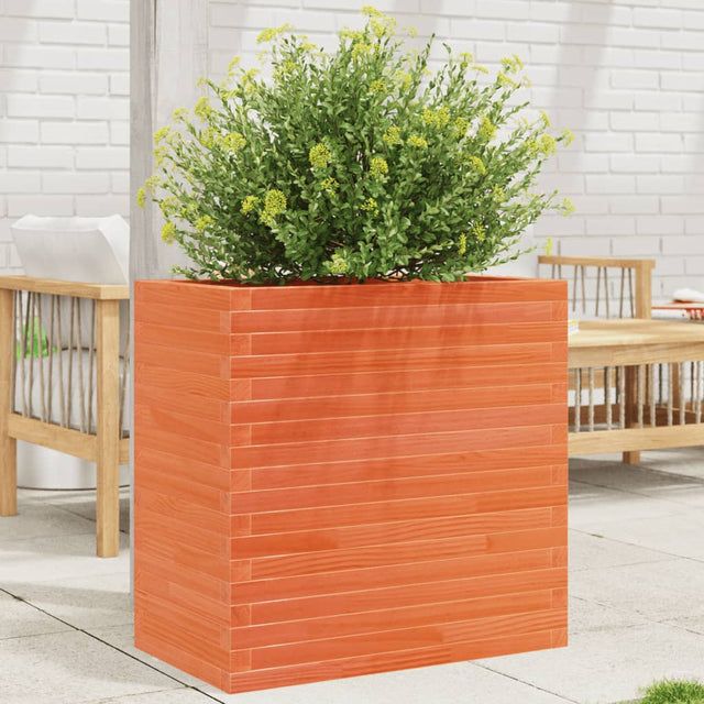 Vidaxx Pflanzgefäß 70x40x68,5 cm massives Kiefernholz, braun gewaschen