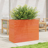 VidaXL Pflanzgefäß 90 x 40 x 68,5 cm, massives Kiefernholz, braun gewaschen