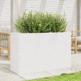 VidaXL Pflanzgefäß 110x40x68,5 cm massives Kiefernholz weiß