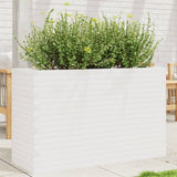 VidaXL Pflanzgefäß 110x40x68,5 cm massives Kiefernholz weiß