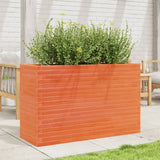 VidaXL Pflanzgefäß 110 x 40 x 68,5 cm, massives Kiefernholz, braun gewaschen