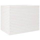 VidaXL Pflanzgefäß 90x60x68,5 cm massives Kiefernholz weiß