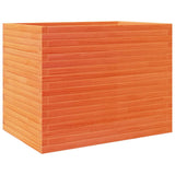 VidaXL Pflanzgefäß 90 x 60 x 68,5 cm, massives Kiefernholz, braun gewaschen