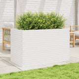 VidaXL Pflanzgefäß 110x60x68,5 cm massives Kiefernholz weiß