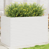 VidaXL Pflanzgefäß 110x60x68,5 cm massives Kiefernholz weiß