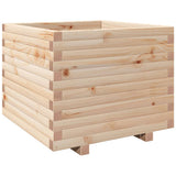 VidaXL Pflanzgefäß 60x60x49,5 cm aus massivem Kiefernholz