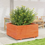VidaXL Pflanzgefäß 90 x 90 x 49,5 cm, massives Kiefernholz, braun gewaschen