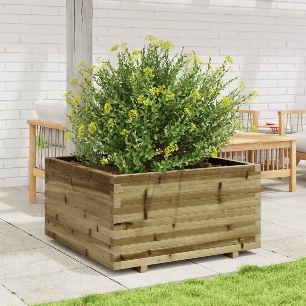 VidaXL Pflanzgefäß 90x90x49,5 cm imprägniertes Kiefernholz