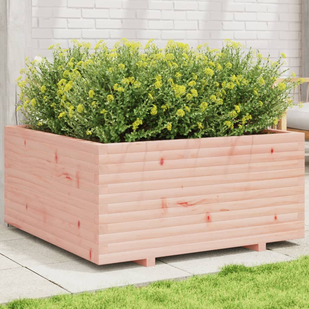 VidaXL Pflanzgefäß 100 x 100 x 49,5 cm, massives Douglas-Holz