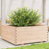 VidaXL Pflanzgefäß 110x110x49,5 cm massives Kiefernholz