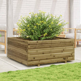 VidaXL Pflanzgefäß 110x110x49,5 cm imprägniertes Kiefernholz