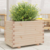 VidaXL Pflanzgefäß 70x40x49,5 cm massives Kiefernholz
