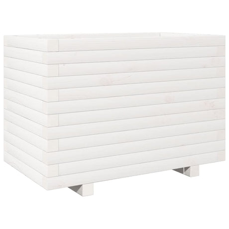 Vidaxx Pflanzgefäß 70x40x49,5 cm massives Kiefernholz weiß