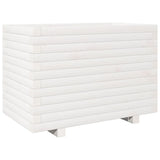 VidaXL Pflanzgefäß 70x40x49,5 cm massives Kiefernholz weiß