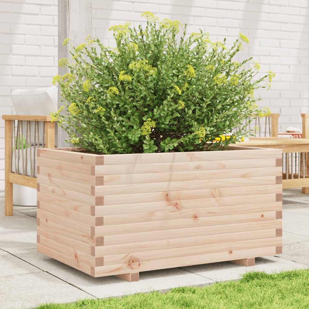 VidaXL Pflanzgefäß 90x60x49,5 cm massives Kiefernholz