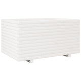 VidaXL Pflanzgefäß 90x60x49,5 cm massives Kiefernholz weiß