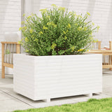 VidaXL Pflanzgefäß 90x60x49,5 cm massives Kiefernholz weiß