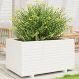 VidaXL Pflanzgefäß 90x60x49,5 cm massives Kiefernholz weiß