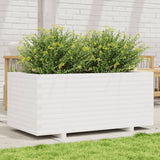 VidaXL Pflanzgefäß 110x60x49,5 cm massives Kiefernholz weiß